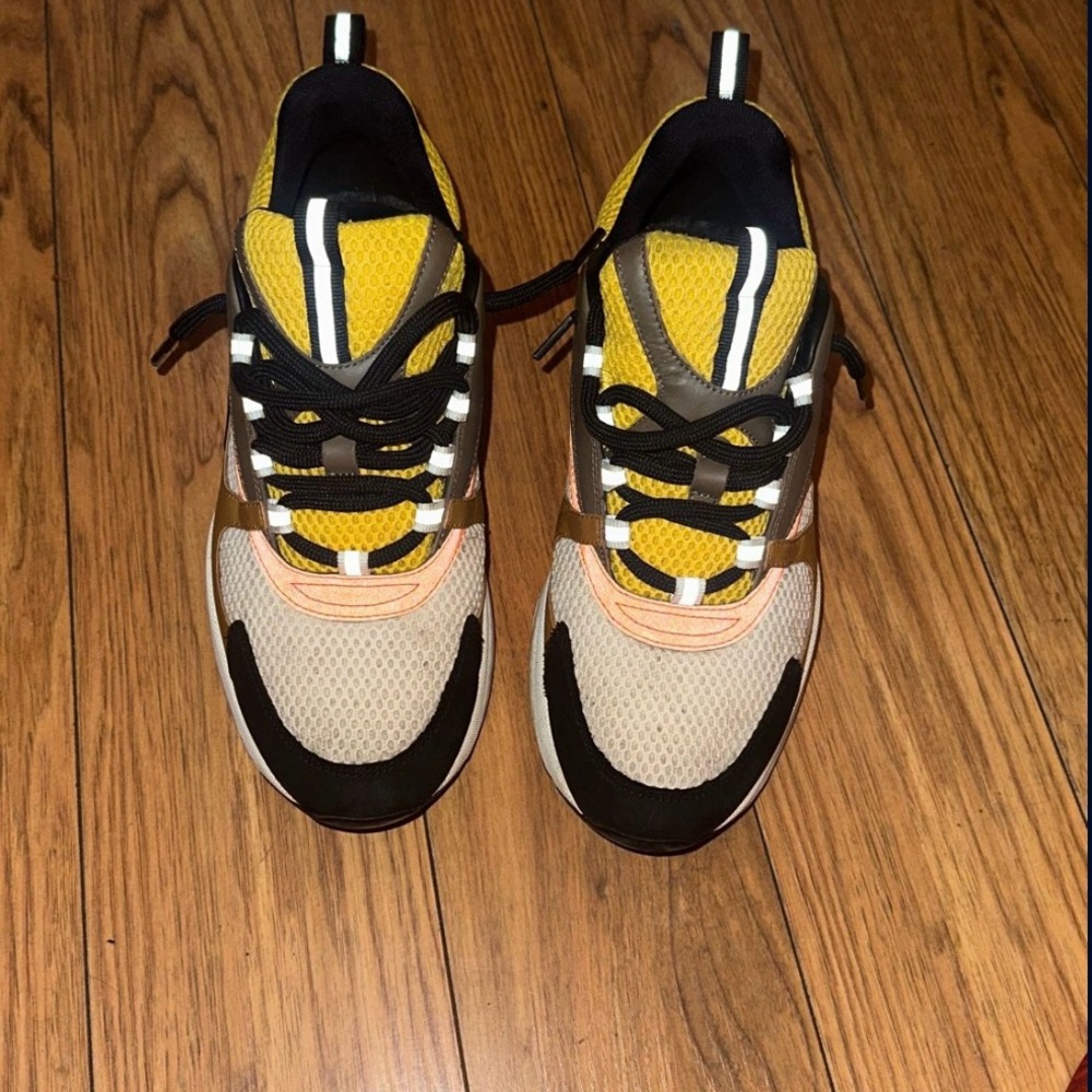 Dior Yellow and Black Sneakers